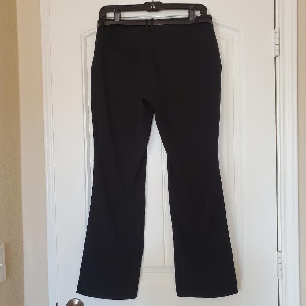 •Calvin Klein black dress pants with belt •Business professional/formal attire